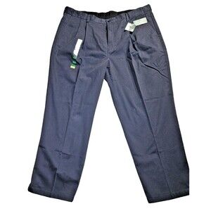 NEW LL Bean Wrinkle-Free Double L Classic Fit Khaki Chino Pants 42x30 Blue NWOT